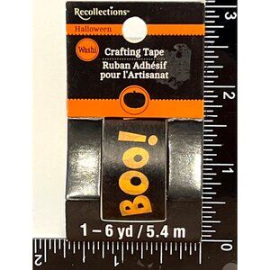 Recollections Halloween Washi Crafting Tape Boo 6yd 419025